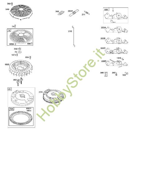 H - Regolatore volano B&S - 40 €¦ 405577-0112-E1 brand Stihl
